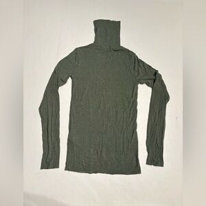 Ralph Lauren Olive Long Sleeve Ribbed Knit Turtleneck - Size Small